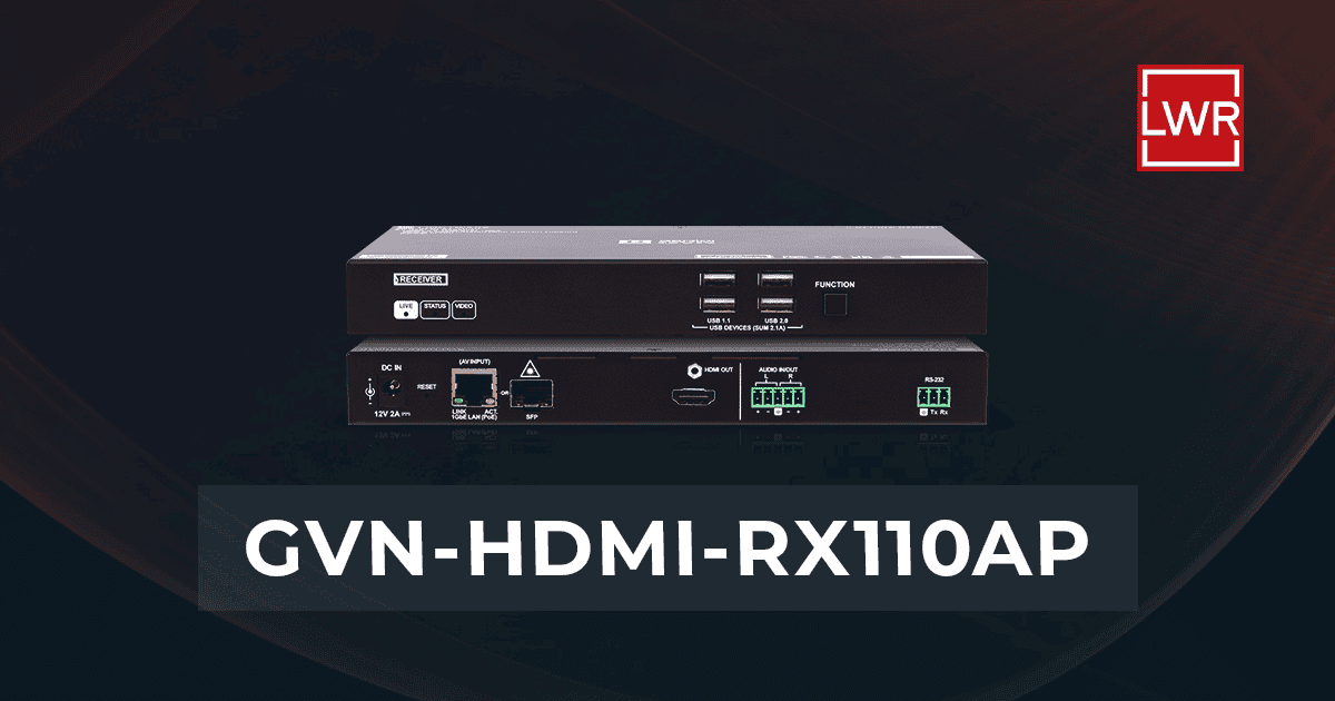 GVN-HDMI-RX110AP | 1G 4K60 AVoIP Multimedia Extender