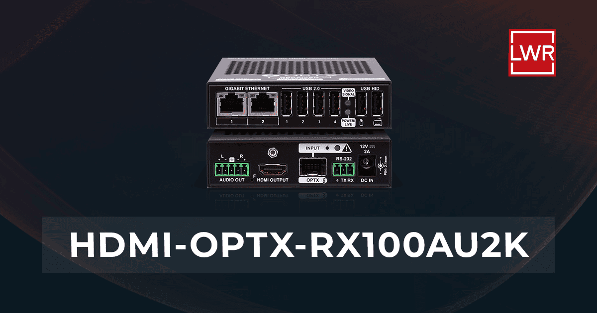 HDMI-OPTX-RX100AU2K | HDMI SDVoE Optical Extender