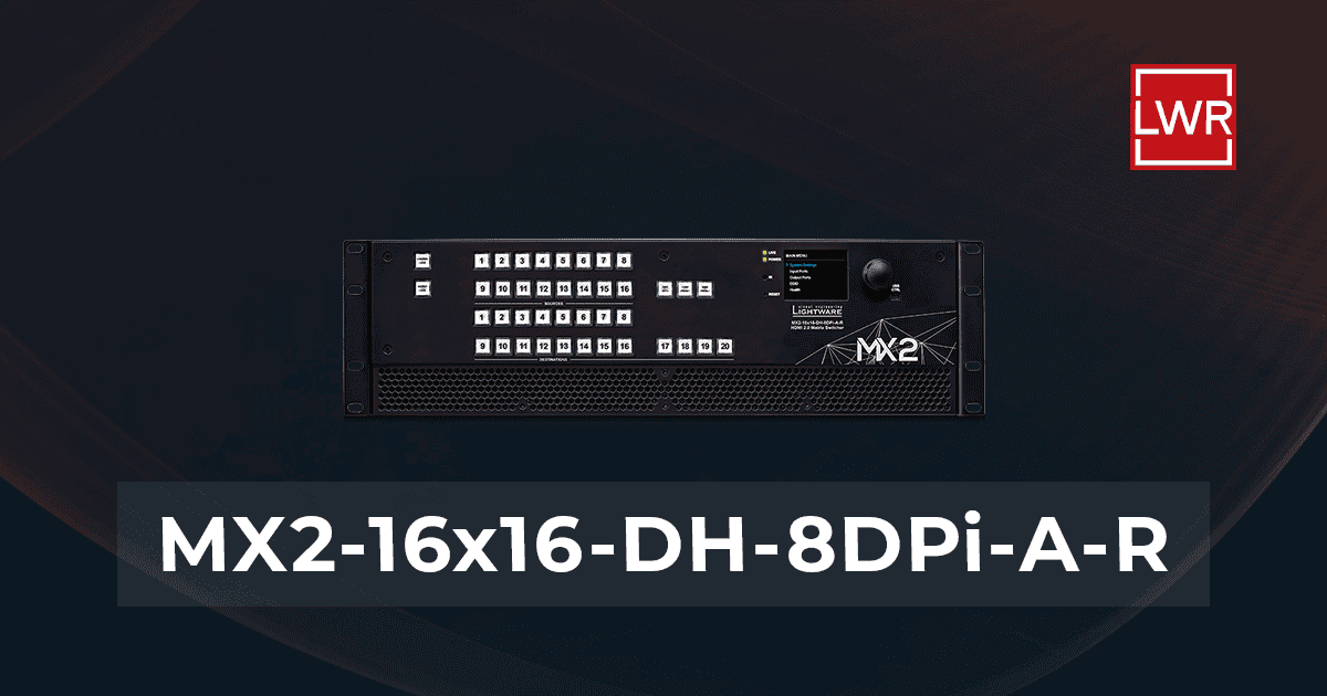 MX2-16x16-DH-8DPi-A-R | 4K Mixed DP & HDMI Matrix Switcher