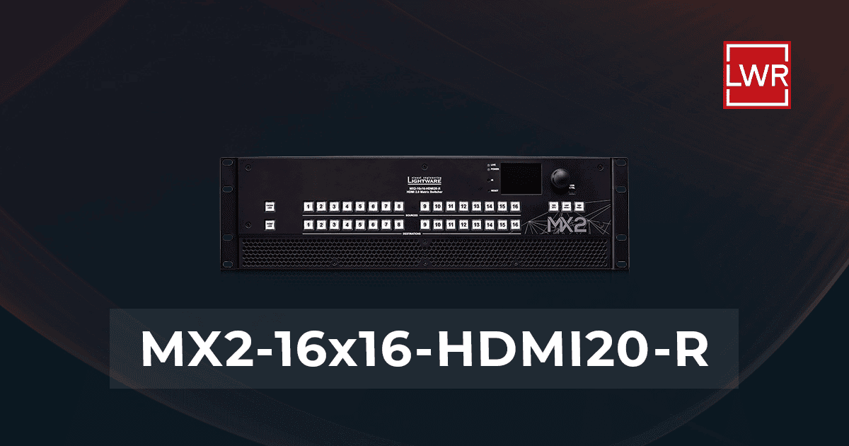 MX2-24x24-DH-12DPi-A-R | 4K Mixed DP & HDMI Matrix Switcher