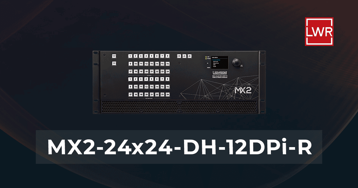MX2-24x24-DH-12DPi-R | 4K Mixed DP & HDMI Matrix Switcher