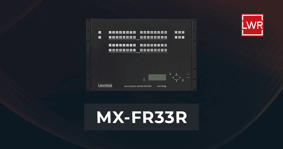 MX-FR33R | Modular Matrix 33x33 Crosspoint Size Frame