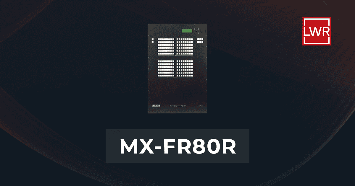 MX-FR80R | Modular Matrix 80x80 Crosspoint Size Frame