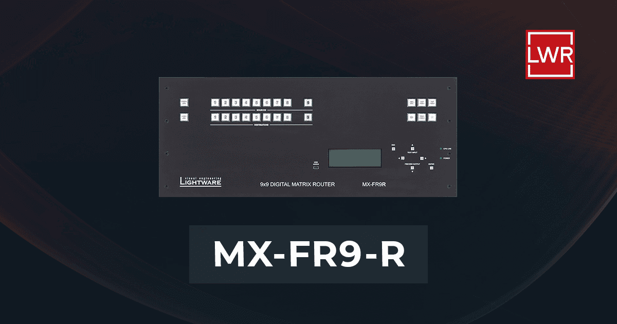 MX-FR9R | Modular Matrix 9x9 Crosspoint Size Frame