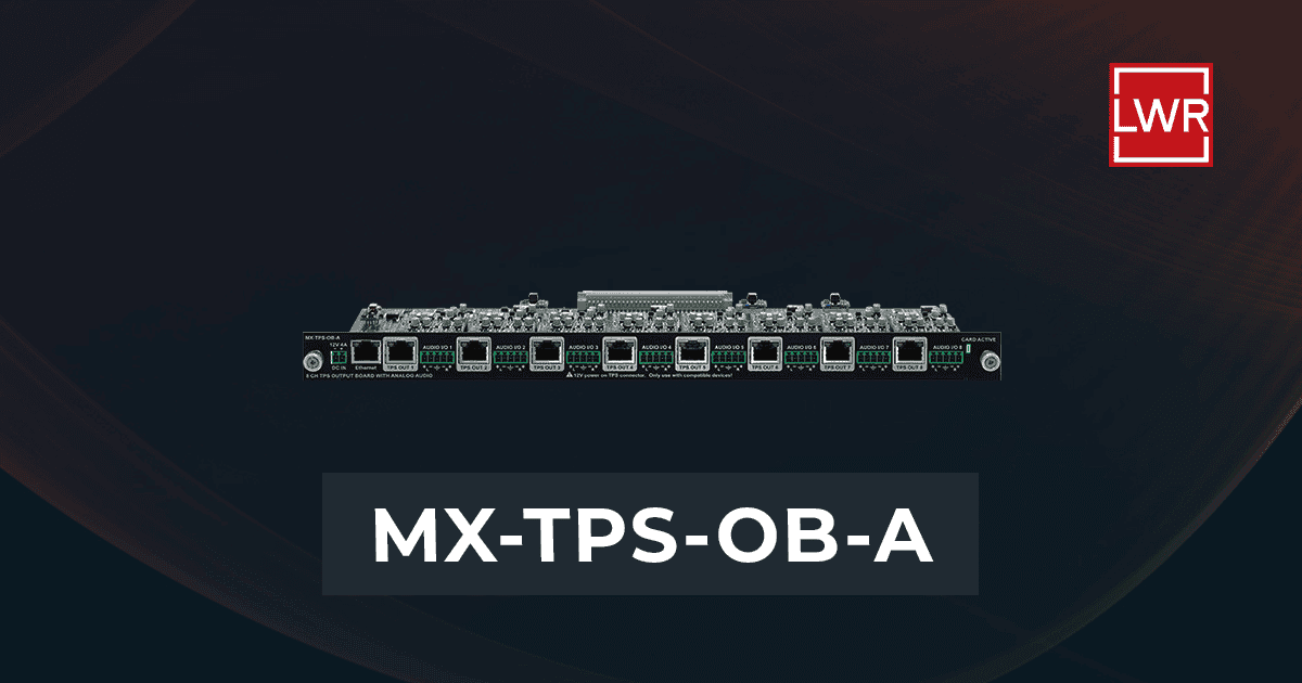 MX-TPS-OB-A| Modular Matrix HDBaseT Output Board