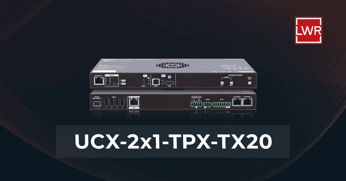 UCX-2x1-TPX-TX20 | HDMI 2.0 & USB-C Switcher Transmitter