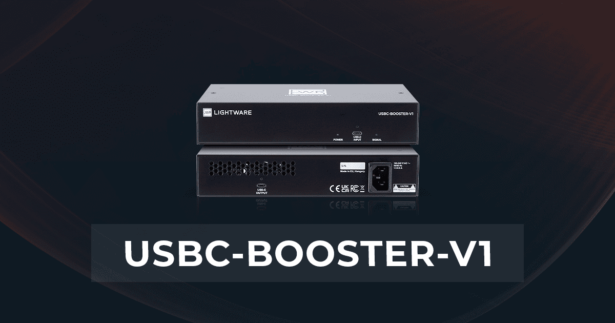 Usbc Inline Power Boost Lightware's USB-C extension with 100W charging